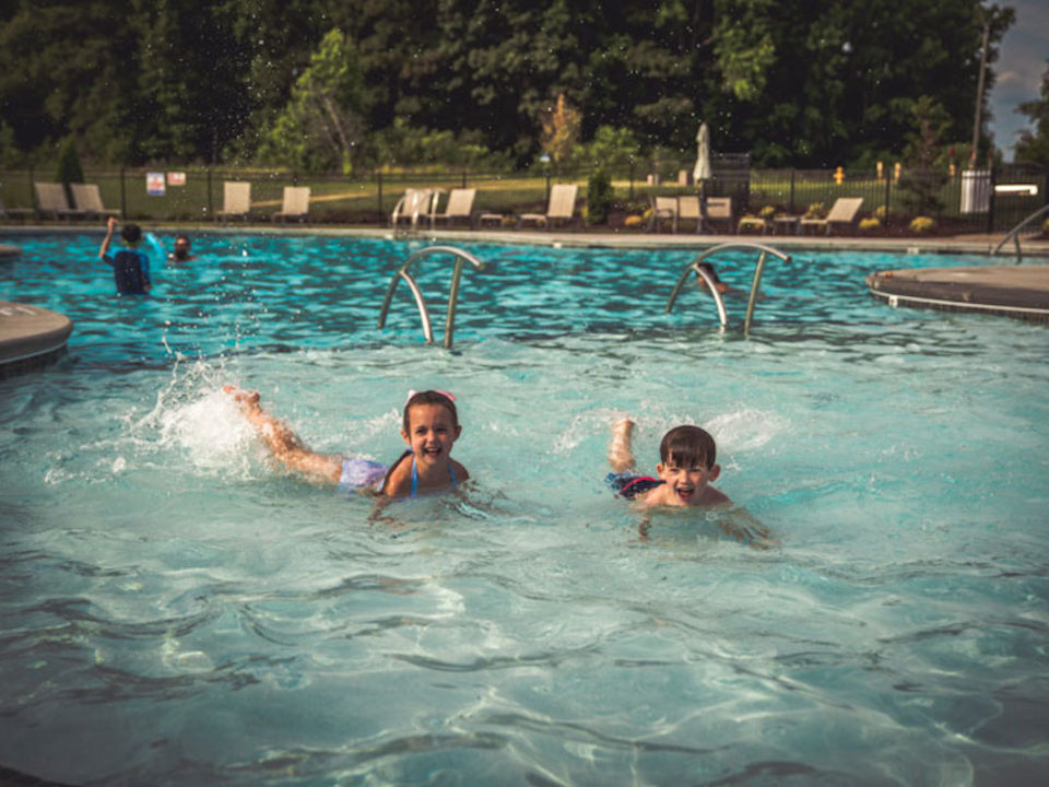 Family Fun at the Holding Village Pool | New Homes in Wake Forest NC